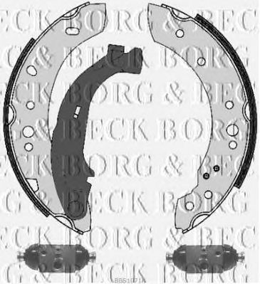 BORG & BECK bbs1071k -  Комплект тормозных колодок